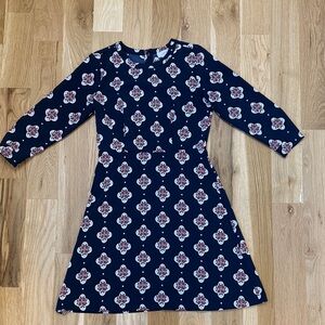 LOFT Dress in Navy with Floral Design